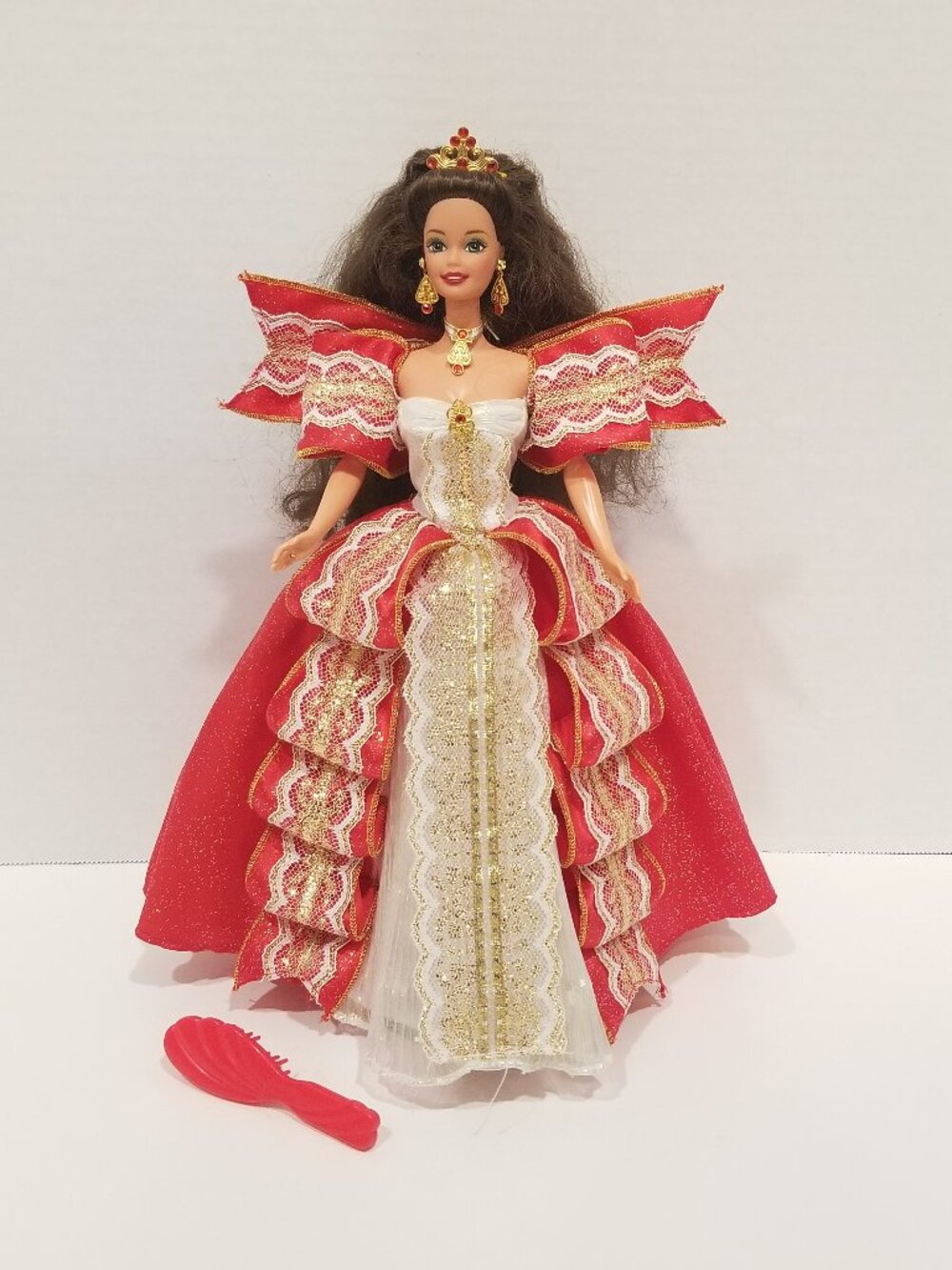 1997 Happy Holidays Barbie 10th Anniversary Doll, VGUC-EUC - Picture 6 of 12